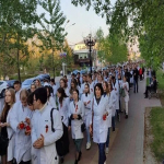 Студенты ББМК приняли участие в шествии «Дорогой милосердия», посвящённом памяти медикам Великой отечественной войны