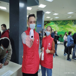 Волонтеры – медики ББМК работают в мобильных пунктах вакцинации против COVID-19